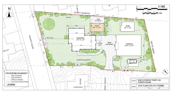 Make site plan, plot plan of your property for city permit very fast by ...