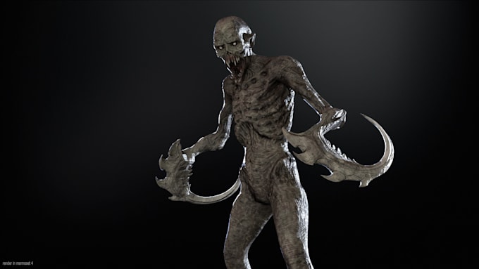 create custom 3d characters for games, animation  in unreal engine
