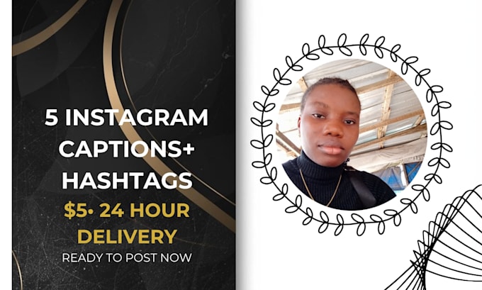 write engaging social media captions with targeted hashtags