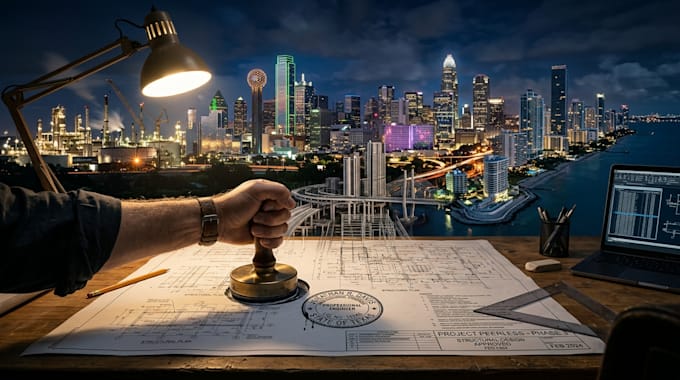 be your licensed engineer for pe stamping in houston, dallas, charlotte, miami
