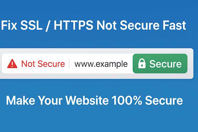 fix SSL or https not secure issue on your website quickly