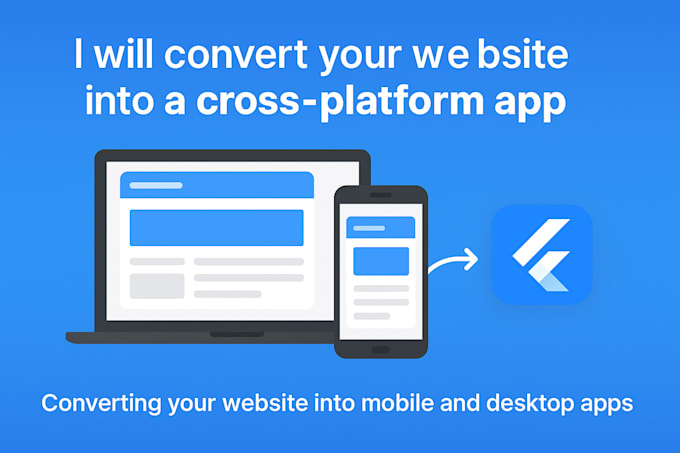 turn your website into android, ios, and windows apps using flutter