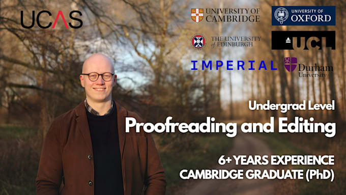 edit your undergrad level personal statement or academic CV