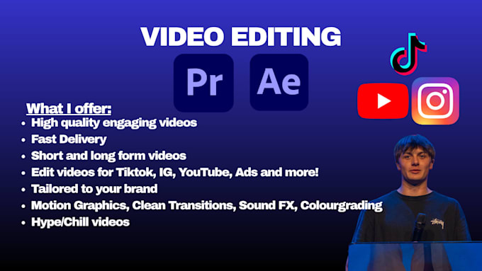 high quality short form video editing