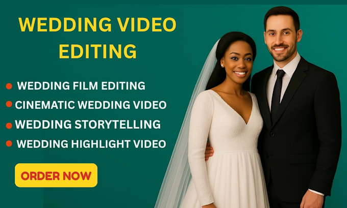 do professional wedding cinematic video editing cinematic wedding highlights