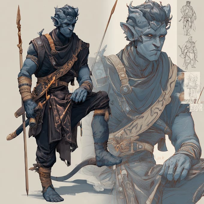 create epic dnd character art for campaigns