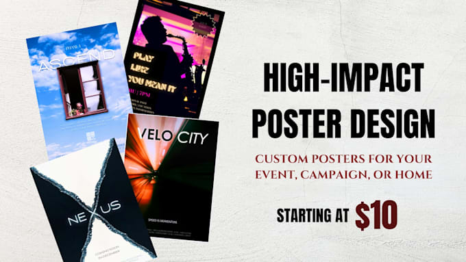 design a professional poster or flyer for your event, campaign or home