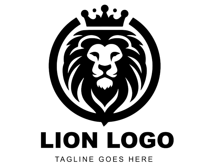 do creative high quality lion logo for a creativity