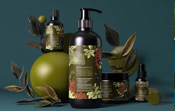 do product label design, bottle label packaging