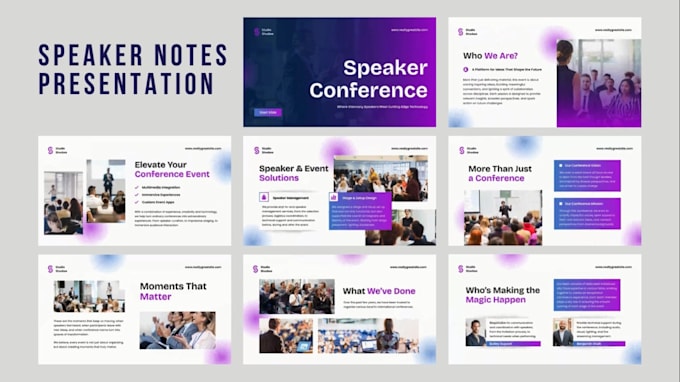 design animated event, keynote presentations in ppt, google slides, prezi