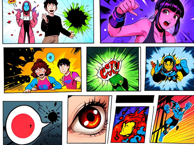 draw custom comic pages, manga or webtoons for you
