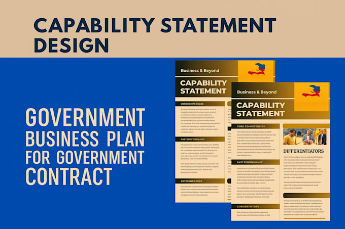 design government capability statement business plan for government contract
