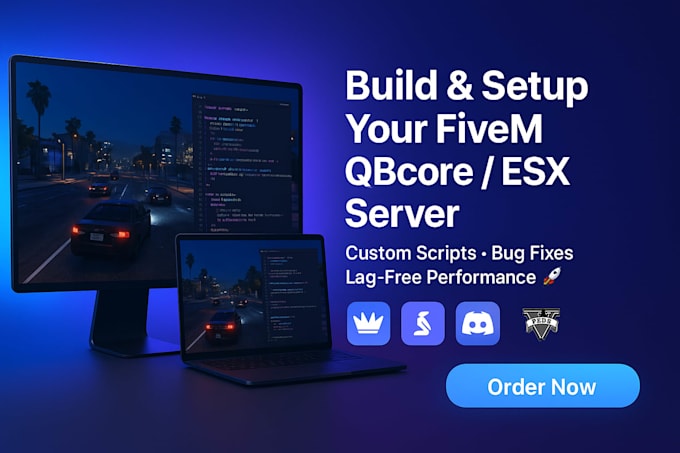 Build, fix or optimize your fivem server with qbcore or esx scripts by ...