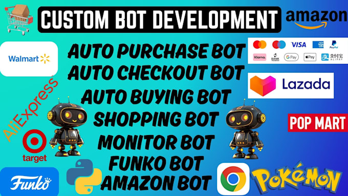 build funko auto purchase bot, auto checkout bot, auto buying bot, scalping bot