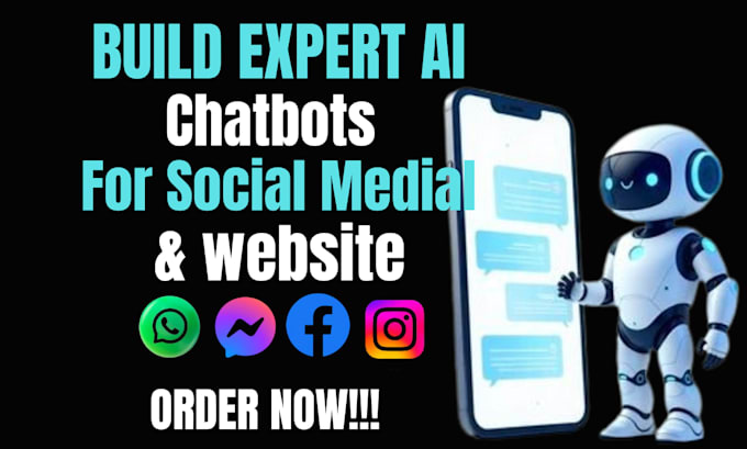 Creat ai chatbot for your socia media with many chat by Ayubbot | Fiverr