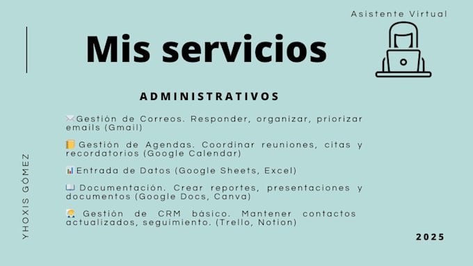 be your virtual assistant in spanish