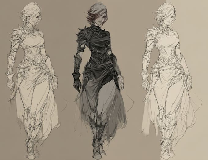 fantasy character sketch for you