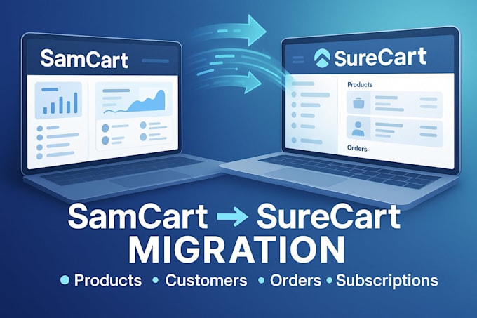 do full samcart to surecart website migration setup subscription migration