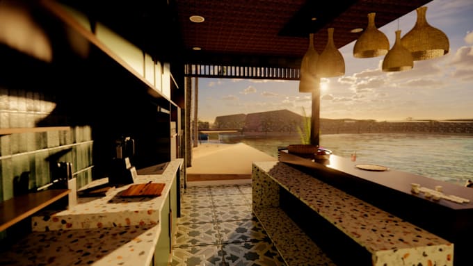 do 3d modeling interior design and render using enscape fastly