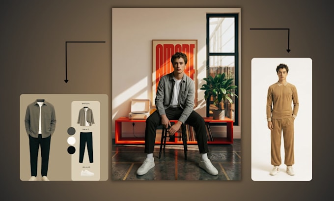 do ai image editing for product photography with models