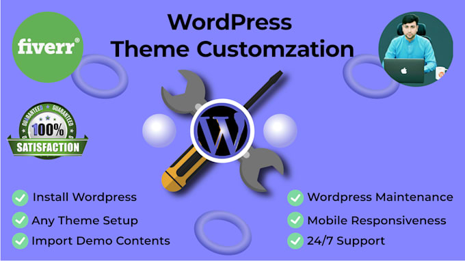 install wordpress, setup theme and import demo content