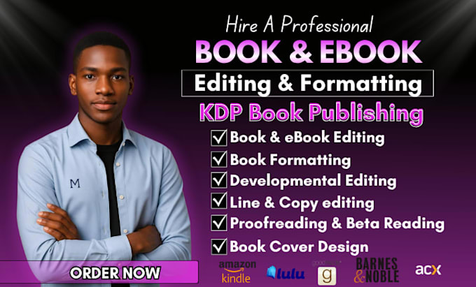 do book editing and formatting, developmental book editor, amazon kdp formatting