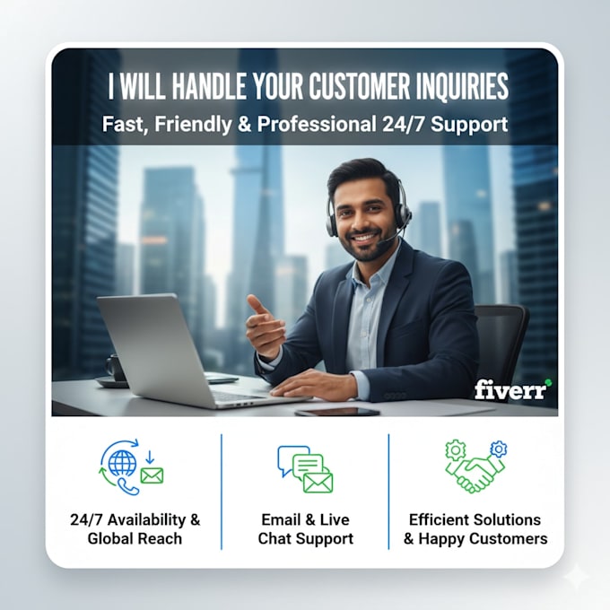 handle your customer inquiries and provide 24 7 support