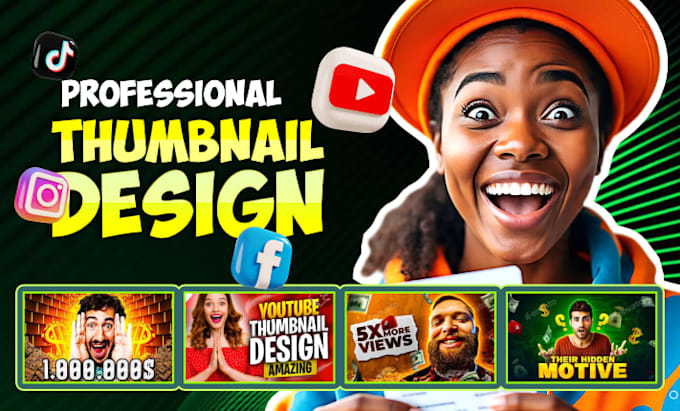 Design youtube thumbnail gaming thumbnail social media design channel ...