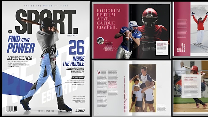 Magazine layout,poster magazine,magazine print, cover, template, ad ...