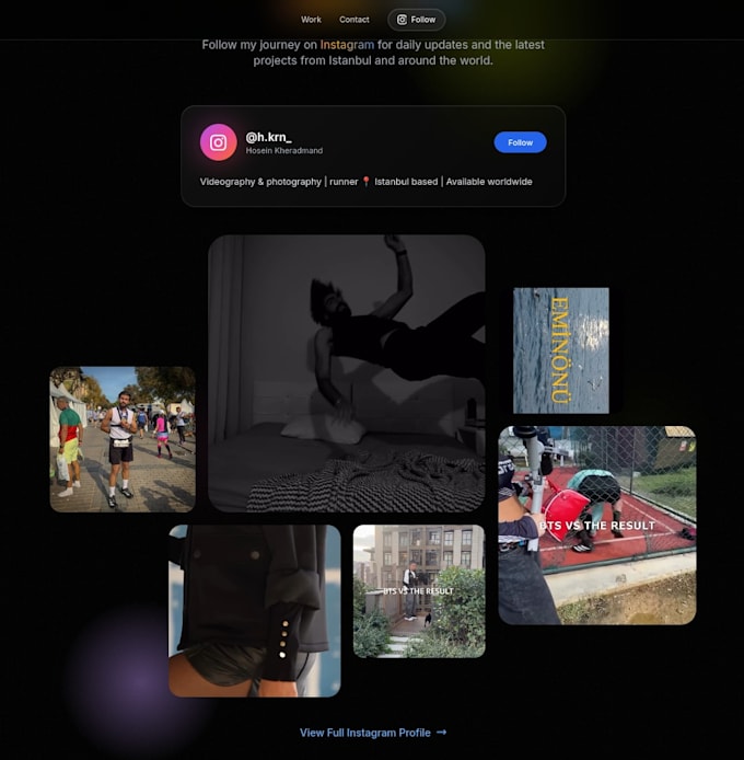 make a professional portfolio website