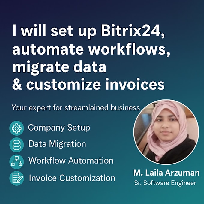 professionally set up and automate bitrix24 with data migration