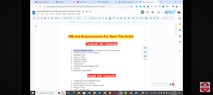 facebook pages,instagram, youtube, linkedin, accounts setup