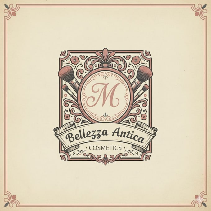 design a chic vintage makeup logo
