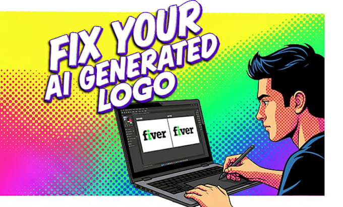 fix, edit or refine your ai generated logo in adobe illustrator