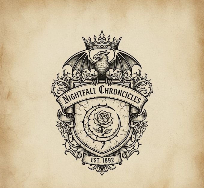 design a striking vintage gothic logo