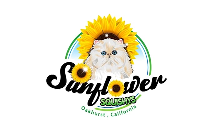 create professional and specially sunflower logo design
