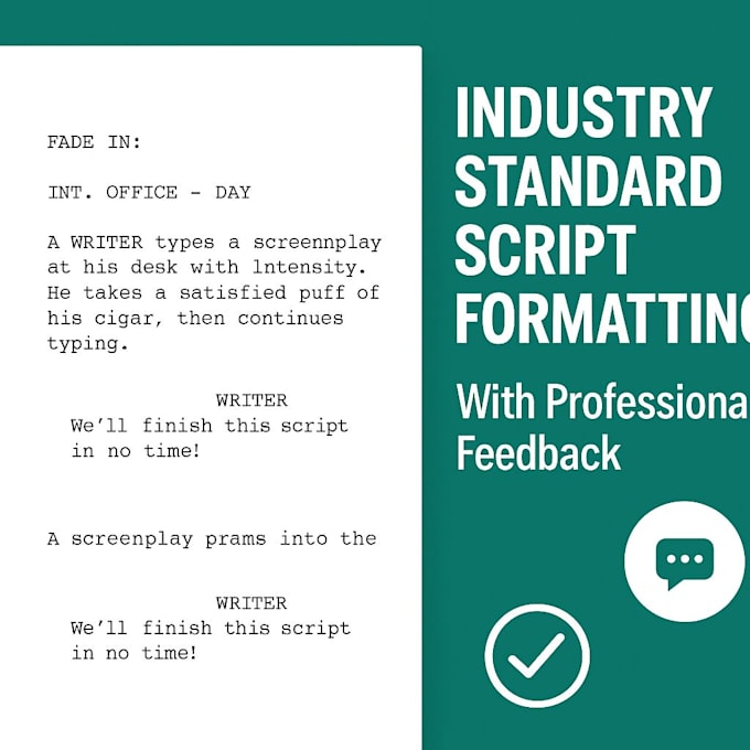professionally rewrite your script for hollywood quality