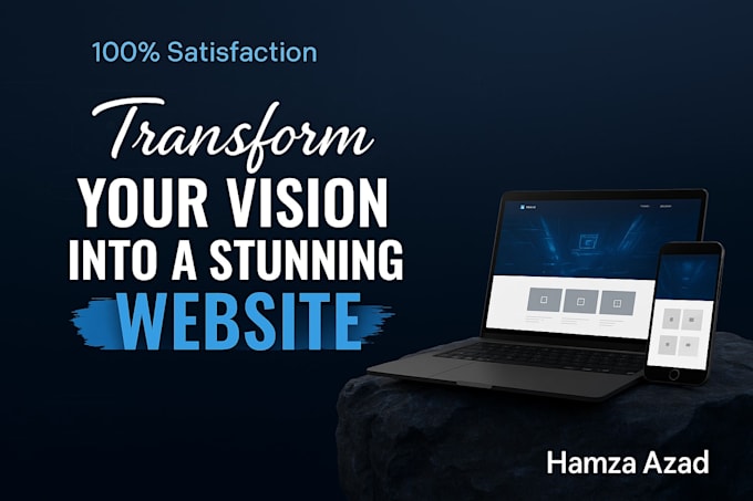 design a modern website for startups and businesses