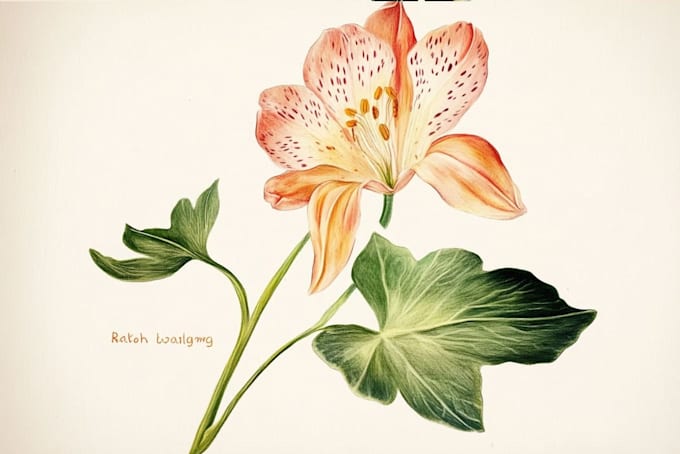 draw an unique botanical illustration