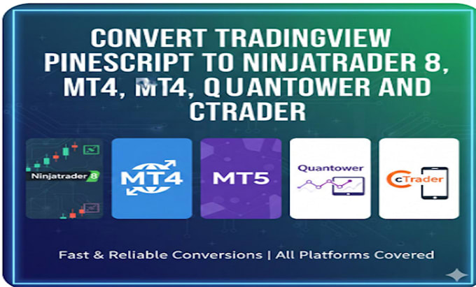 convert tradingview pine script to ninjatrader 8, ctrader, mt4 mt5, quantower