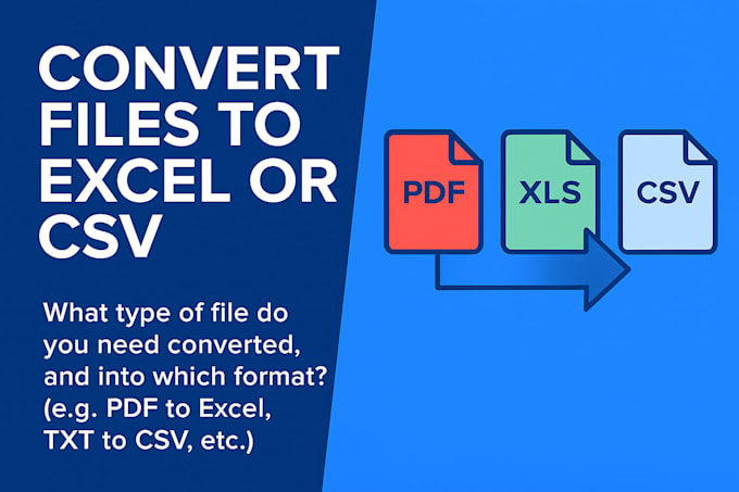 convert your file to excel, CSV or json format