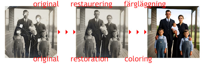 retouch restore colorize upscale animate your old photo