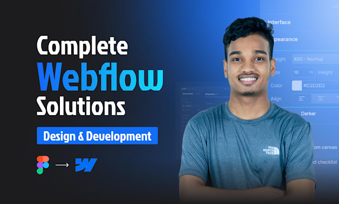 design and develop webflow website with animation