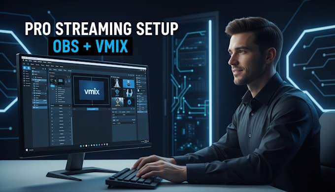 Stream Studio Professionally setup your obs studio or vmix for streaming and ...