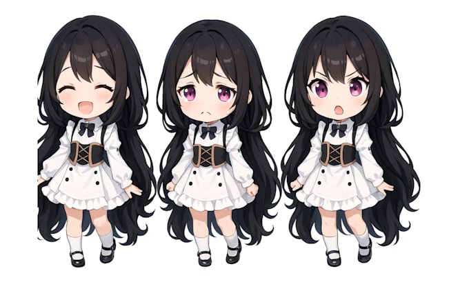 rig live 2d vtuber model chibi vtuber twitch emotes vtuber emotes
