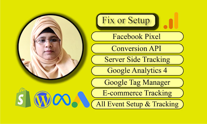 setup google analytics 4, GTM, conversion tracking