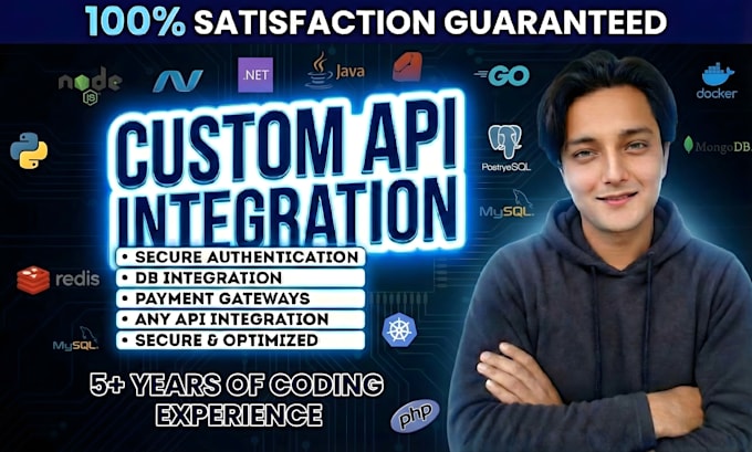 do rest API development, stripe integration, and backend bug fix