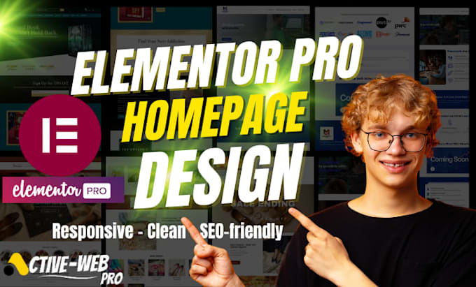 create a high converting wordpress elementor pro homepage design