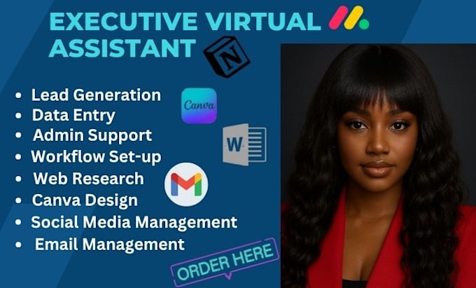 personal executive administrative virtual assistant social media manager ai
