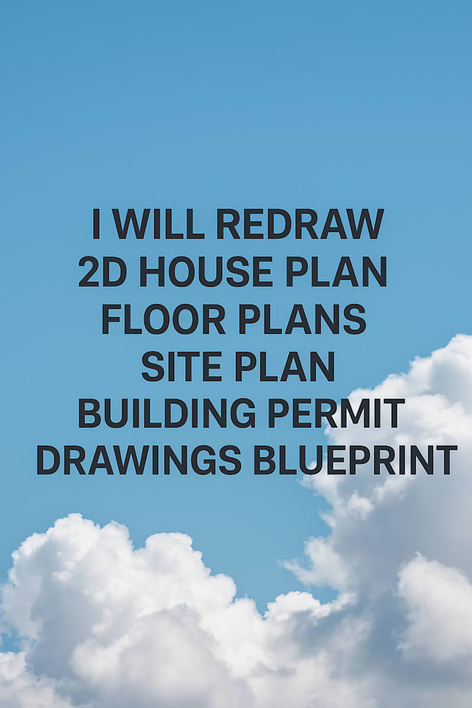 Redraw 2d house plan floor plans site plan building permit drawings ...